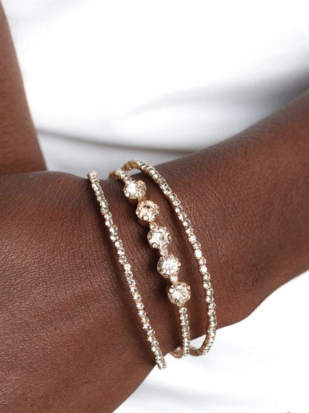 Paparazzi Jewelry Accessories - Lucid Layers - Gold Bracelet - Vintage